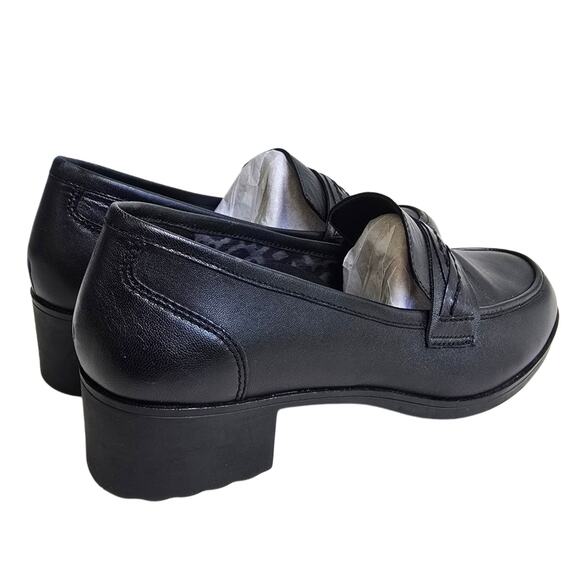 Abeo Pro Jade Loafers Size 9 Black Leather Heeled Penny Loafer 3D Core Insole - Picture 7 of 15